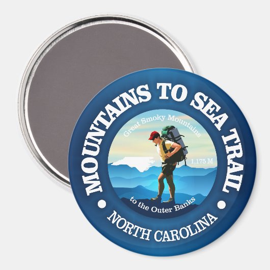 Bergen naar Zee Trail (C) Magneet (Voorkant / Achterkant)