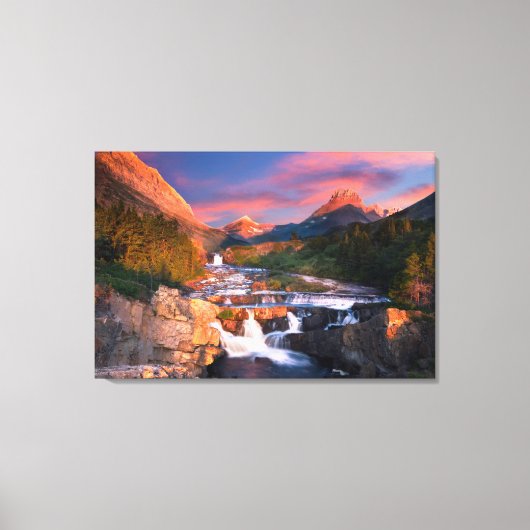 Bergen | Nationaal park Glacier, Montana Canvas Afdruk (Voorkant)