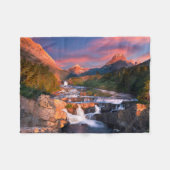 Bergen | Nationaal park Glacier, Montana Fleece Deken (Voorkant (Horizontaal))