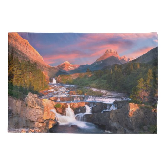 Bergen | Nationaal park Glacier, Montana Kussensloop (Achterkant)