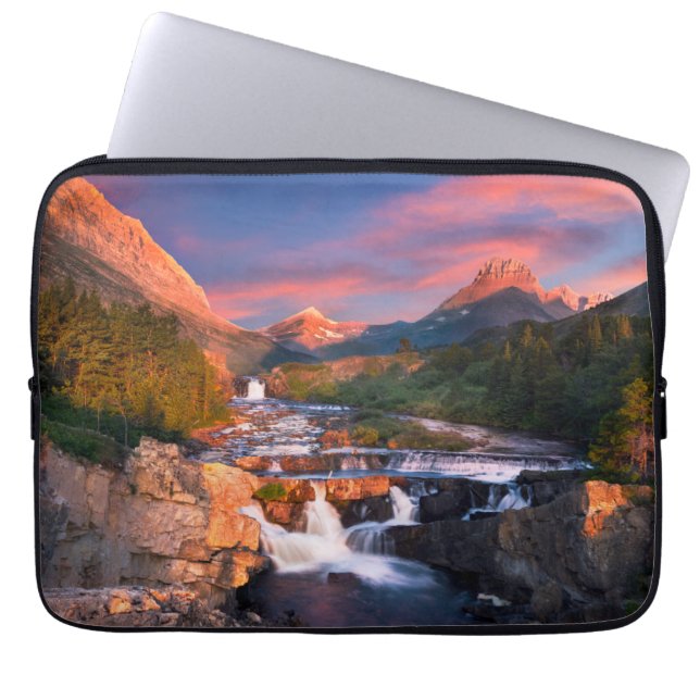 Bergen | Nationaal park Glacier, Montana Laptop Sleeve (Voorkant)