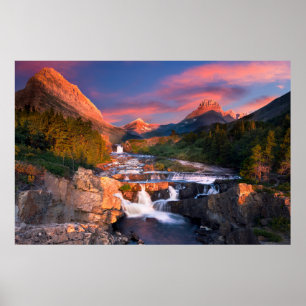 Bergen   Nationaal park Glacier, Montana Poster