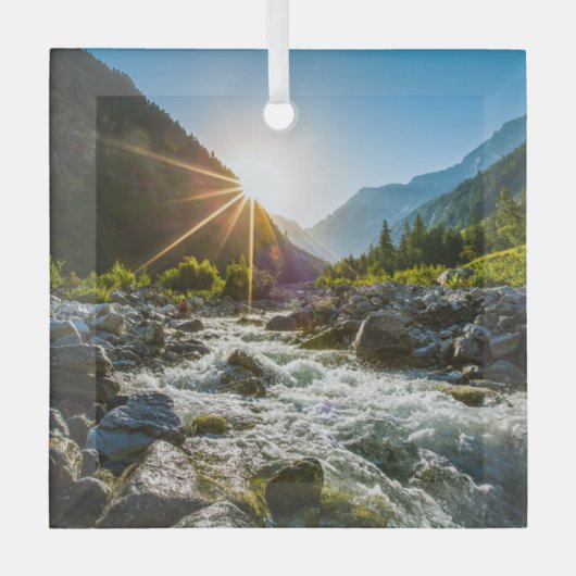 Bergen | Nationaal park Hohe Tauern, Oostenrijk Glas Ornament (Voorkant)