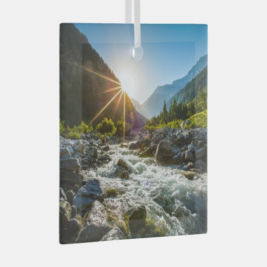 Bergen | Nationaal park Hohe Tauern, Oostenrijk Glas Ornament (Voorkant Rechts)