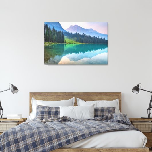Bergen | Nationaal Park Yoho, Brits Columbia Canvas Afdruk (Insitu (Slaapkamer))