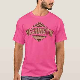 Bergen Natuur Washington Wandelen Camping Hike Di T-shirt
