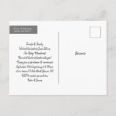 Bergen noemden foto-bruiloft aankondigingskaart (Achterkant)