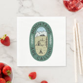 Bergen noemen avontuur buitenwandelen servet (Insitu)