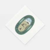 Bergen noemen avontuur buitenwandelen servet (Hoek)