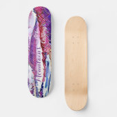 Bergen noemen het ongerepte sneeuw Abstracte Alpen Persoonlijk Skateboard (Voorkant)