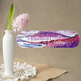 Bergen noemen het ongerepte sneeuw Abstracte Alpen Persoonlijk Skateboard