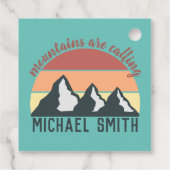  bergen noemen monogram bedankjes labels (Achterkant)