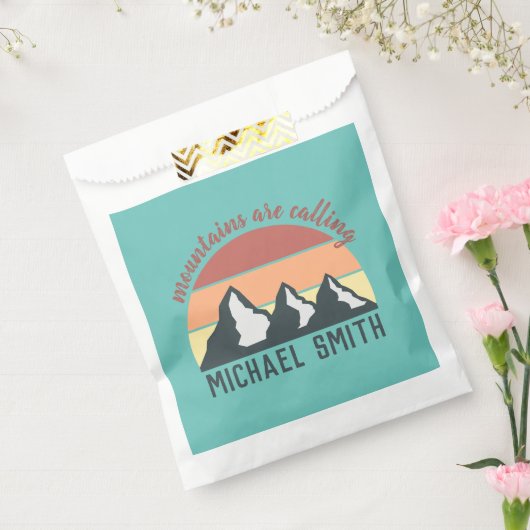  bergen noemen monogram bedankzakje (Gezegeld)