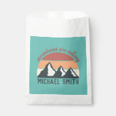  bergen noemen monogram bedankzakje (Voorkant)