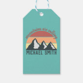  bergen noemen monogram cadeaulabel (Voorkant)