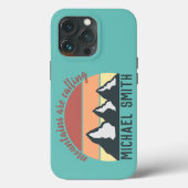  bergen noemen monogram Case-Mate iPhone case (Achterkant)