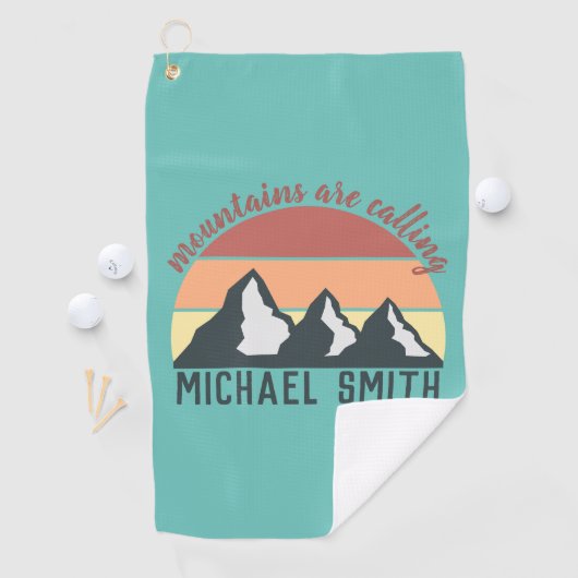  bergen noemen monogram golfhanddoek (Insitu)