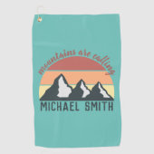  bergen noemen monogram golfhanddoek (Voorkant)