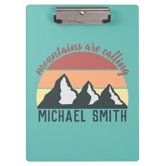  bergen noemen monogram klembord (Voorkant)