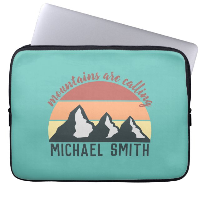  bergen noemen monogram laptop sleeve (Voorkant)