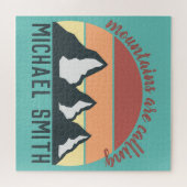  bergen noemen monogram legpuzzel (Horizontaal)