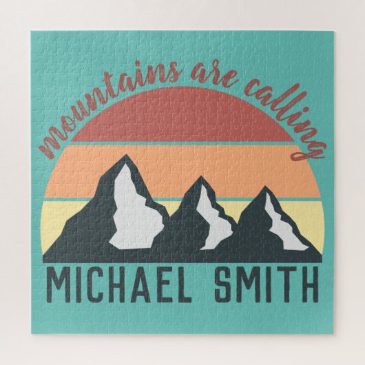  bergen noemen monogram legpuzzel (Verticaal)