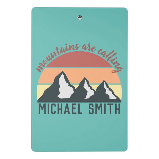  bergen noemen monogram mini klembord (Achterkant)