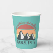  bergen noemen monogram papieren bekers (Voorkant)