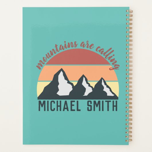  bergen noemen monogram planner (Achterkant)