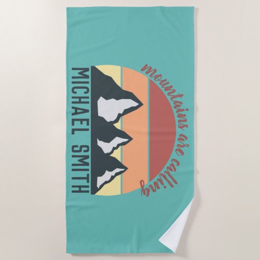  bergen noemen monogram strandlaken (Voorkant)