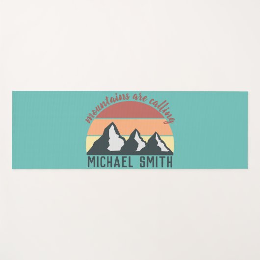  bergen noemen monogram yogamat (Voorkant (horizontaal))