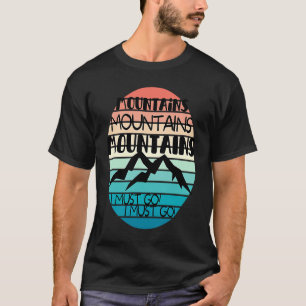 Bergen noemen Zonsondergangen Sneeuwfamilie T-shirt