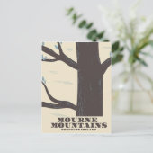 bergen noord - ierland - reisposter briefkaart (Staand voorkant)