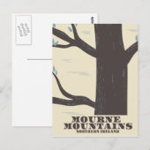 bergen noord - ierland - reisposter briefkaart (Voorkant / Achterkant)