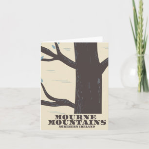 bergen noord - ierland - reisposter feestdagen kaart