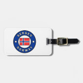 Bergen Noorwegen Bagagelabel (Voorkant horizontaal)