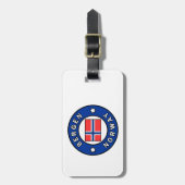 Bergen Noorwegen Bagagelabel (Voorkant verticaal)