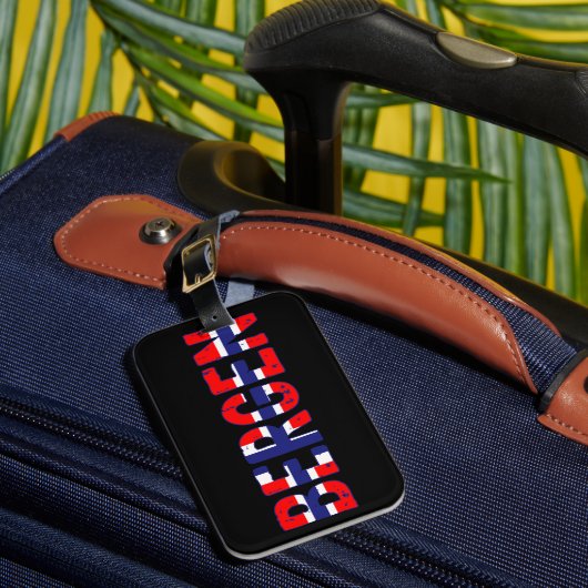 Bergen Noorwegen Bagagelabel (Voorkant Insitu 1)