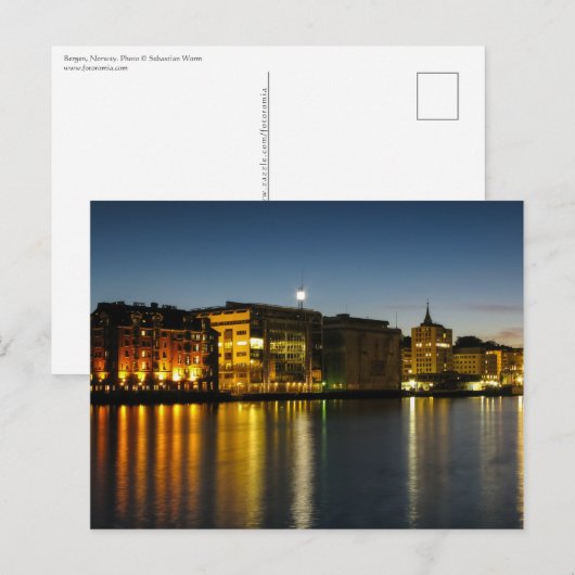 Bergen Noorwegen Briefkaart (Voorkant / Achterkant)