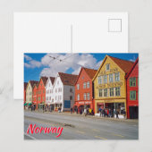 Bergen, Noorwegen Briefkaart (Voorkant / Achterkant)