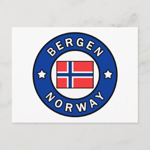 Bergen Noorwegen Briefkaart