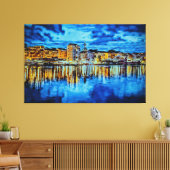 BERGEN - NOORWEGEN - DE GATEWAY NAAR DE FJORDEN CANVAS AFDRUK (Insitu (Woonkamer))