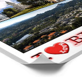 Bergen - Noorwegen - Ik hou van - Poster (Hoek)