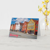 Bergen, Noorwegen Kaart (Gele Bloem)