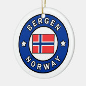 Bergen Noorwegen Keramisch Ornament (Links)