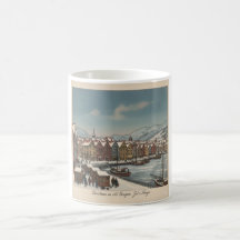 Bergen, Noorwegen Kerst Koffiemok