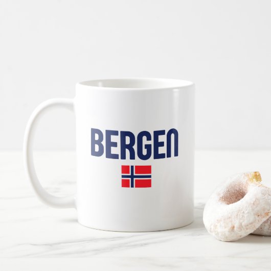 BERGEN Noorwegen Koffiemok (Met donut)