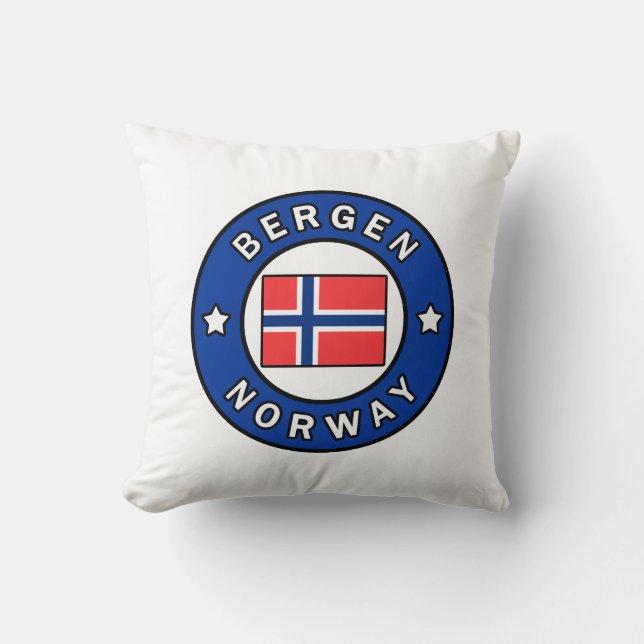 Bergen Noorwegen Kussen (Voorkant)