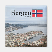 Bergen Noorwegen Magneet (Voorkant)