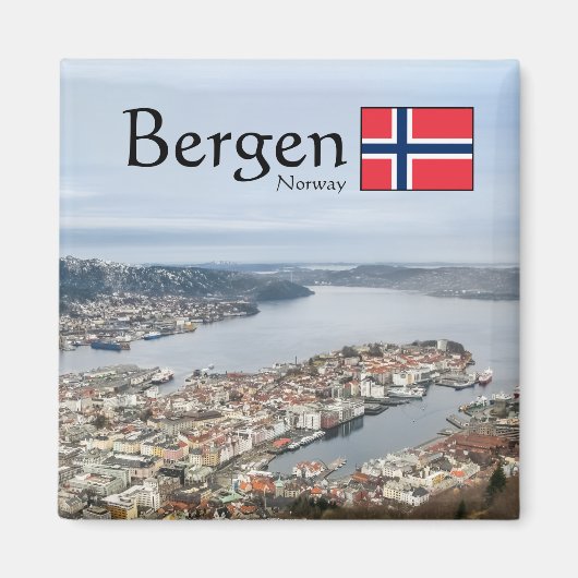 Bergen Noorwegen Magneet (Voorkant)